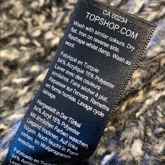 Top Shop Soft Blend‎ Vertical Cable Crew Sweater S - Picture 14 of 14